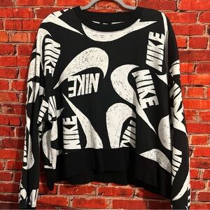Nike Black and White Women's Sweater